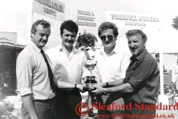 Terry Hopkins and Gary Hopkins at the Heckington show in the 1980s