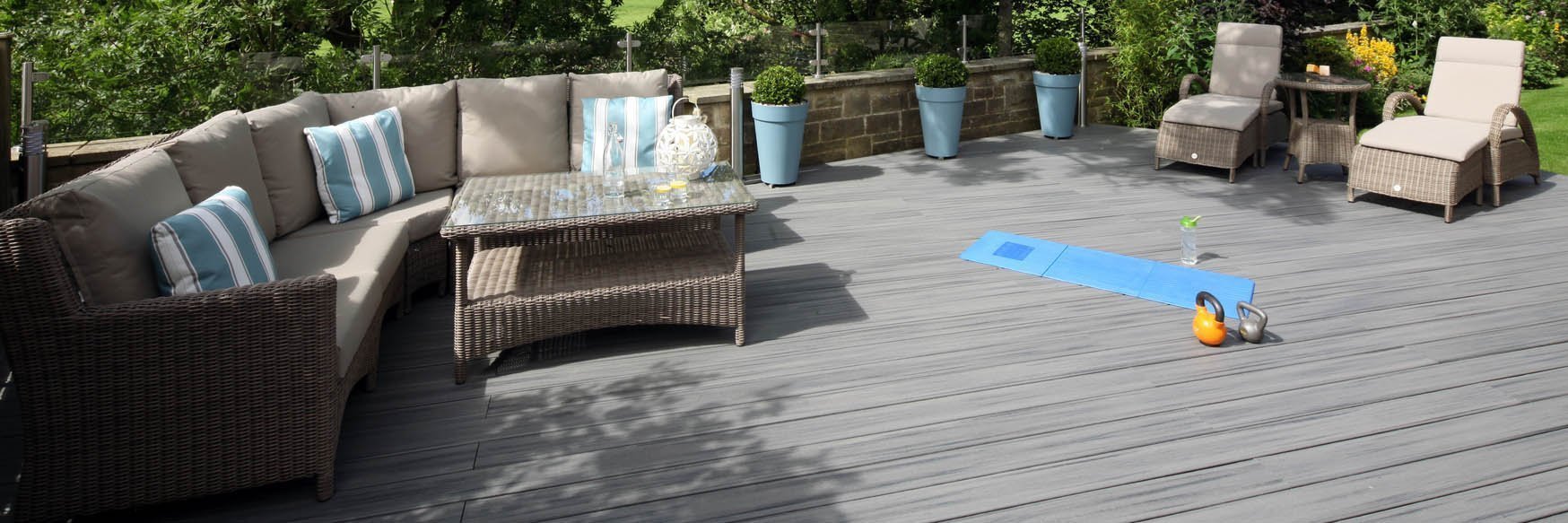 Composite Decking from Trex - Trex Transcend in Island Mist