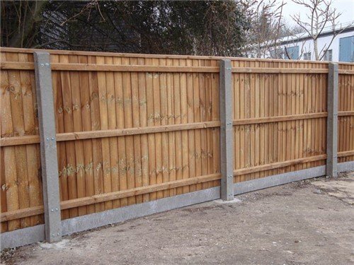 Concrete Fence posts and gravel boards