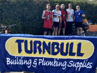Boston Plumbing Branch staff taking part in their charity bike ride