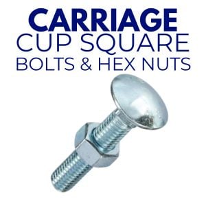 CARRIAGE CUP SQUARE BOLTS AND HEX NUTS