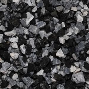 Mixture of black and grey stones