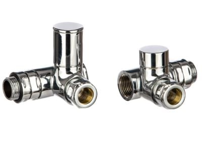 Altecnic duel fuel radiator valves in chrome