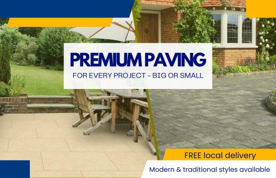 Browse Premium Paving such as high quality sandstone, concrete and porcelain, with free local delivery from Turnbull