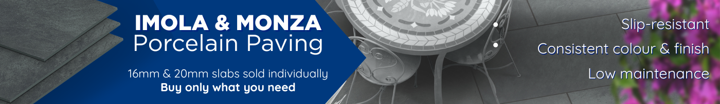 Browse our range of Porcelain Paving slabs