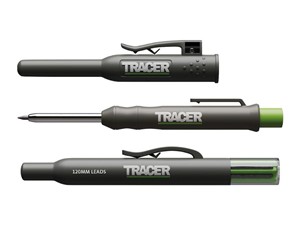Tracer Deep Hole Construction Pencil, 6 x 2B Leads and Holster Kit