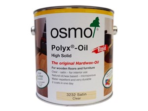 Osmo Polyx Oil Rapid Hardwax Oil Clear Satin - 2.5 Litre