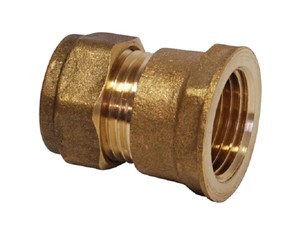 Compression Female Straight Coupling 22mm x 3/4in 612