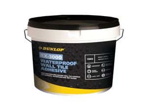 Dunlop RX-3000 Waterproof Wall Tile Adhesive 5Kg