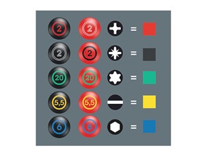 Wera Hex Plus Colour Coded Sleeve L Key Set 9 Piece
