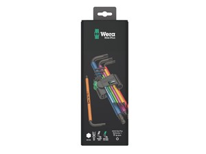 Wera Hex Plus Colour Coded Sleeve L Key Set 9 Piece