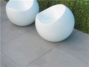 Stonemarket Fortuna Vitrified Porcelain Paving Silver