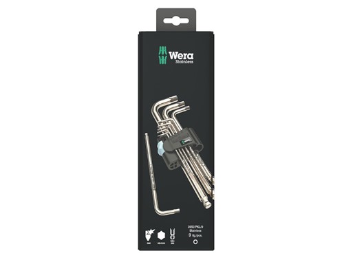Wera Hex Plus Stainless L Key Set 9 Piece