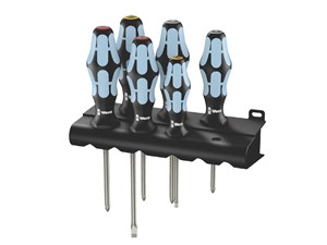 Wera Stainless Steel Screwdriver Set and Rack 6 Piece