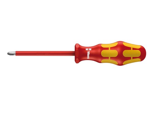 Wera 165i VDE Insulated Screwdriver Pozidriv PZ2x100mm