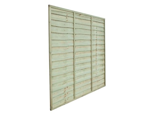 Overlap 6ft x 3ft Fence Panel - 1.8m x 0.9m (approx)