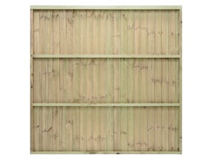 Feather Edge 6ft x 6ft Fence Panel - 1.8m x 1.8m (approx)