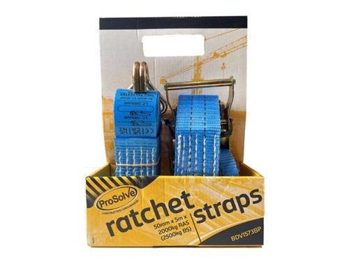 ProSolve Ratchet Strap 50mm x 5m - Blue