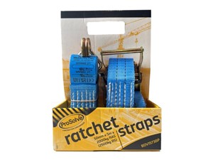 ProSolve Ratchet Strap 50mm x 5m - Blue