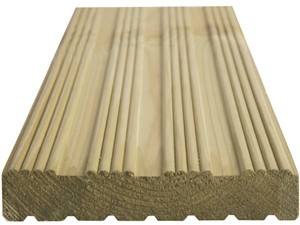 Decking Board Treated Redwood 32mm x 150mm x 4.8m