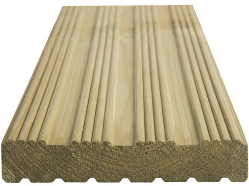 Decking Board Treated Redwood Pine - 4.2m
