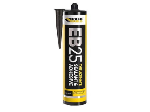 Everbuild EB25 Sealant and Adhesive 300ml - Black