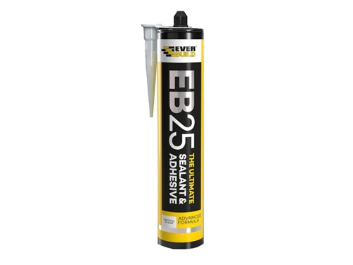 Everbuild EB25 Sealant and Adhesive 300ml - Crystal Clear