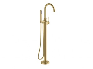 Storm Floor Standing Bath Shower Mixer - Brushed Brass