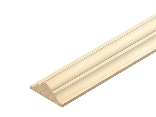 Pine Double Astragal 21mm x 9mm x 2.4m