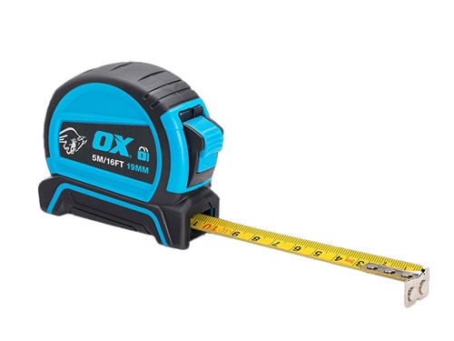 OX Pro Dual Auto Lock Tape Measure 5m