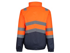 Regatta Pro Hi-Vis Bomber Jacket Orange/Navy - Size L