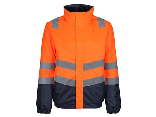 Regatta Pro Hi-Vis Bomber Jacket Orange/Navy - Size L