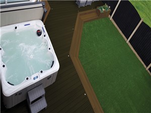 Piranha Composite Grooved Deck Board 23x140mm - Mocha/ Espresso