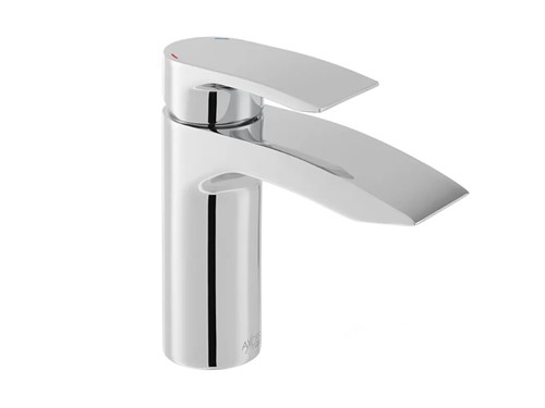 Curve Basin Mixer inc Clicker Waste - Chrome Finish