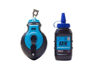 OX Pro Aluminium Kevlar Chalk Line Reel & Refill