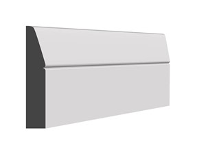 Chamfered & V Groove MDF Skirting Board 18mm x 144mm x 4.2m