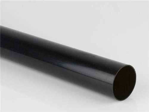 Round Downpipe 68mm x 5.5m - Black
