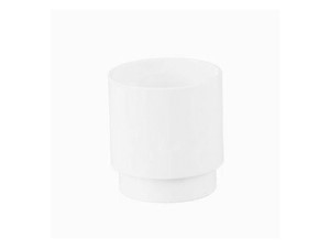 Round Downpipe Connector 68mm - White
