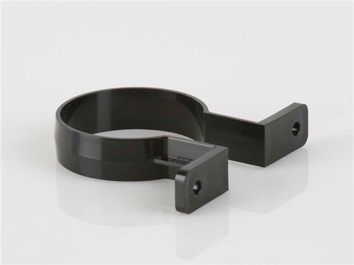 Round Downpipe Bracket 68mm - Black