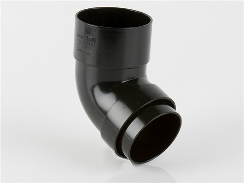 Round Downpipe Offset Bend 68mm x 112.5Deg - Black