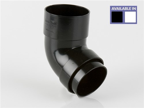 Round Downpipe Offset Bend 68mm x 112.5Deg