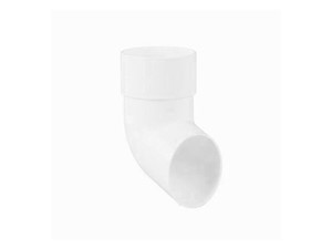 Round Downpipe Shoe 68mm - White