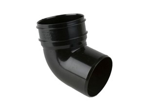 Soil 112.5Deg Bottom Offset Bend 110mm - Black