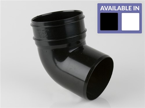 Soil 112.5Deg Bottom Offset Bend 110mm - Black