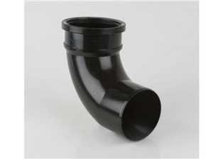 Soil 92.5 Degree Single Socket Bend 110mm - Black