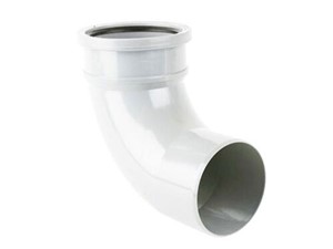 Soil 92.5 Degree Single Socket Bend 110mm - White