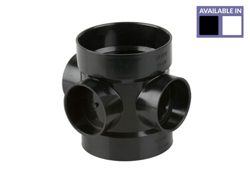 110mm Short Boss Pipe - Black