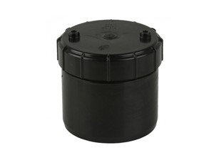 110mm Soil Pipe Access Cap - Black