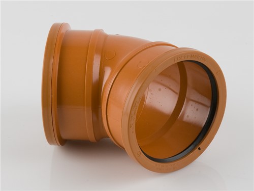 Underground Drainage Double Socket Bend 45Deg - 110mm