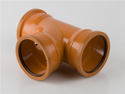Underground Drainage Equal Triple Socket Branch 87.5Deg - 110mm
